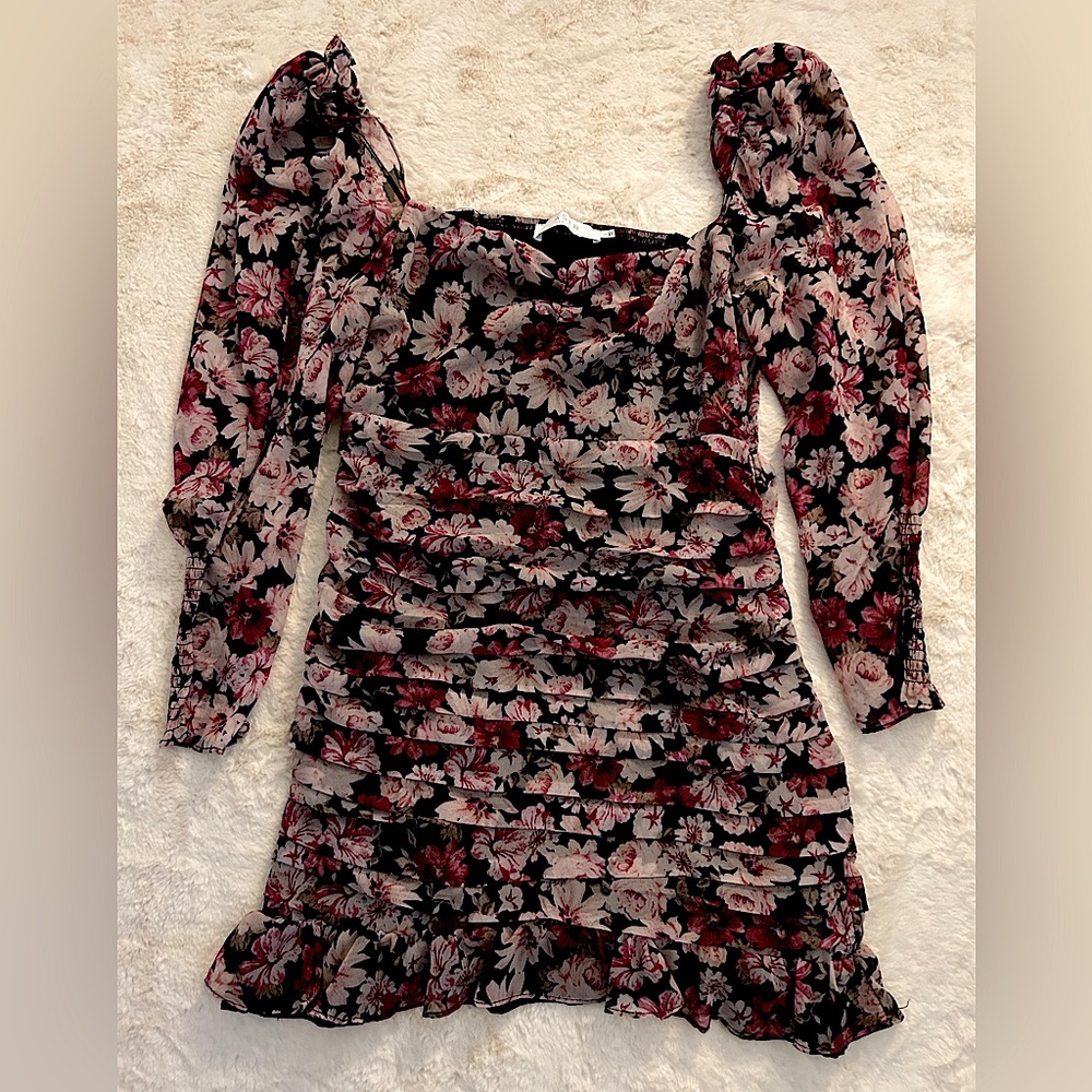 ASTR Floral Long Sleeve Dress